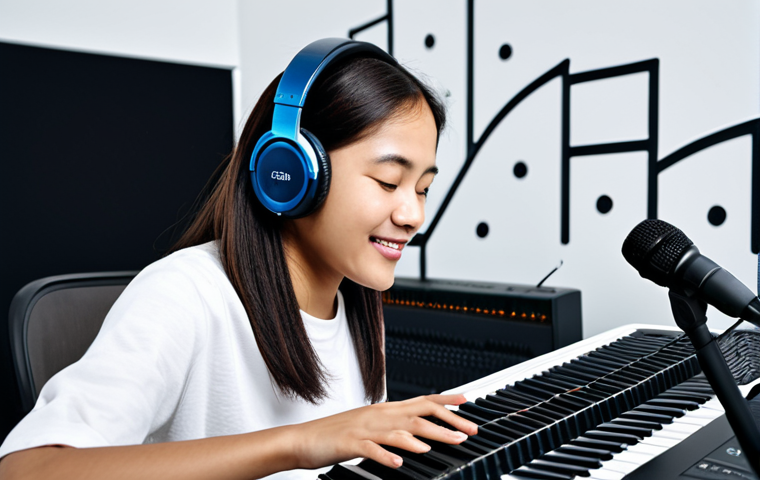 콩지래빗의 음악적 매력 - **Prompt:** 콩지 रैबिट on stage, performing a K-pop song, dynamic lighting, wearing unique fusion fash... 콩지래빗의 음악적 매력 - **Prompt:** 콩지 रैबिट on stage, performing a K-pop song, dynamic lighting, wearing unique fusion fash...